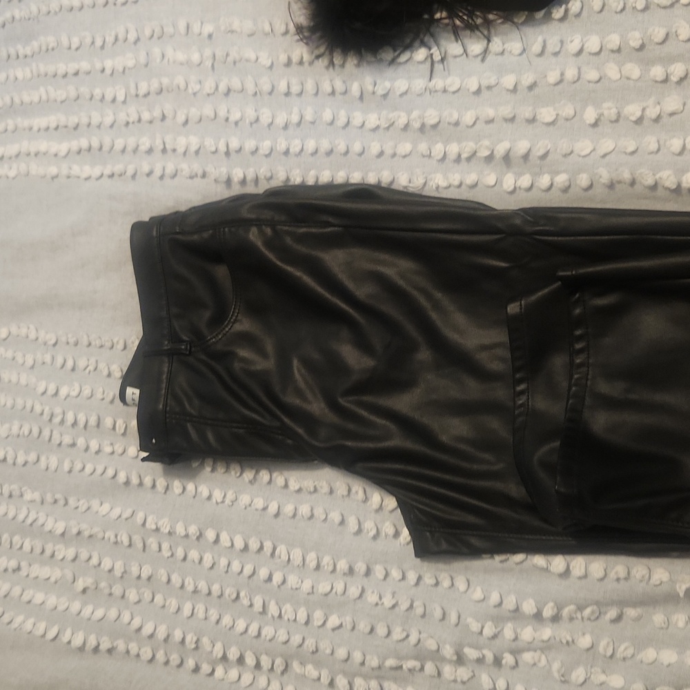 Loft faux leather pants 5 pockets